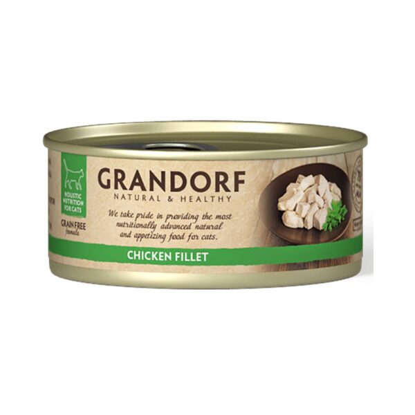 Grandorf Alimento Umido per Gatti Filetti di Pollo 70g