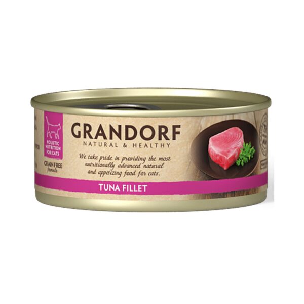 Grandorf Alimento Umido per Gatti Filetti di Tonno 70g