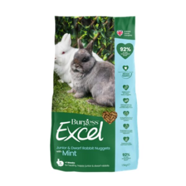 Burgess Excel Nuggets With Mint Young Rabbit 2Kg