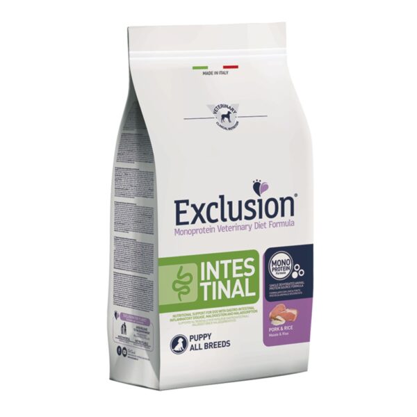 Exclusion Diet Intestinal Puppy All Breeds Maiale e Riso Monoproteico per Cuccioli