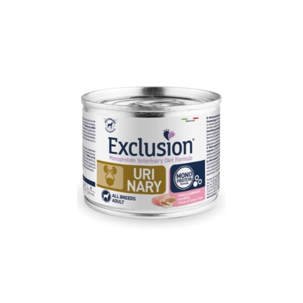 Exclusion Diet Urinary Maiale Sorgo e Riso Alimento Umido Monoproteico per Cani - Formato 200gr