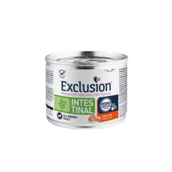 Exclusion Diet Intestinal Adult All Breeds Maiale e Riso Alimento Umido Monoproteico per Cani Adulti - Formato 200g