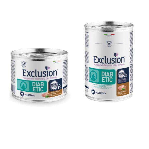 Exclusion Diet Diabetic Maiale & Sorgo Alimento Umido Monoproteico per Cani
