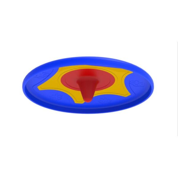 Bama Pet Frisbee Gioco per Cani Trotto Disk - Perno centrale in gomma