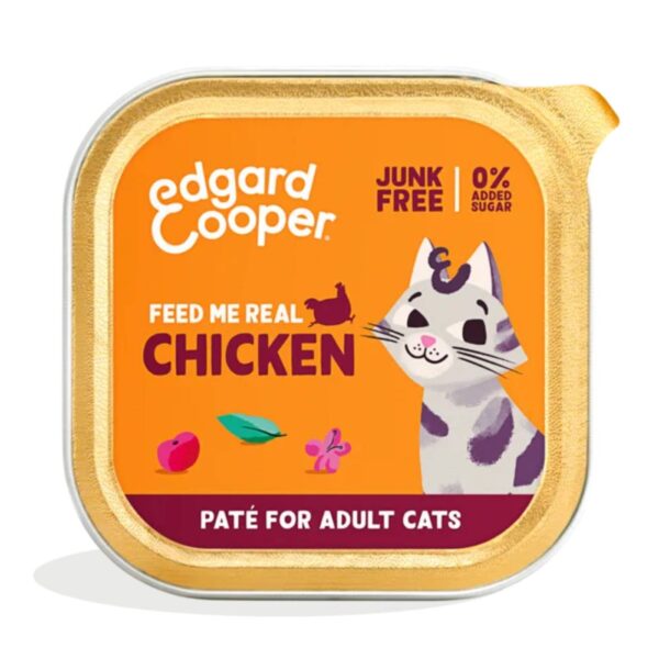 Edgard & Cooper Umido Pate' Pollo per Gatti Adulti 85g