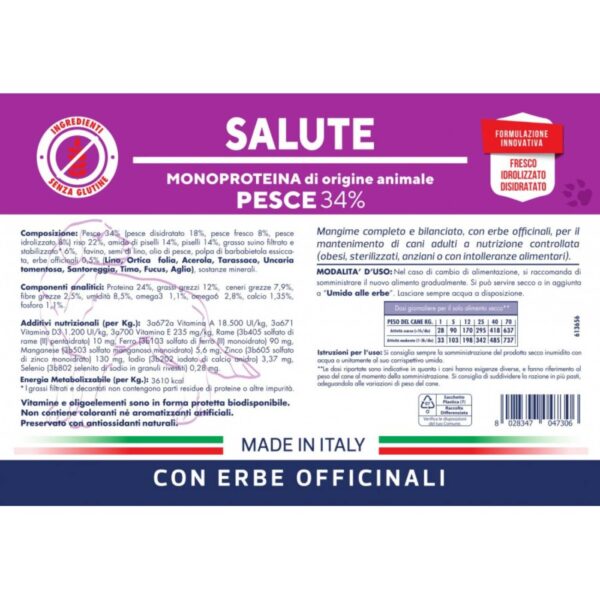 Vet Line Linea Salute Pesce per Cani Adulti VetLine - Caratteristiche