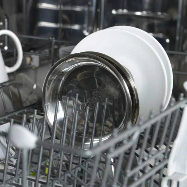 Catit Ciotola Doppia Pixi Dish Bianca per Gatti 2x200ml - Ciotola acciaio inox lavabile in lavastoviglie