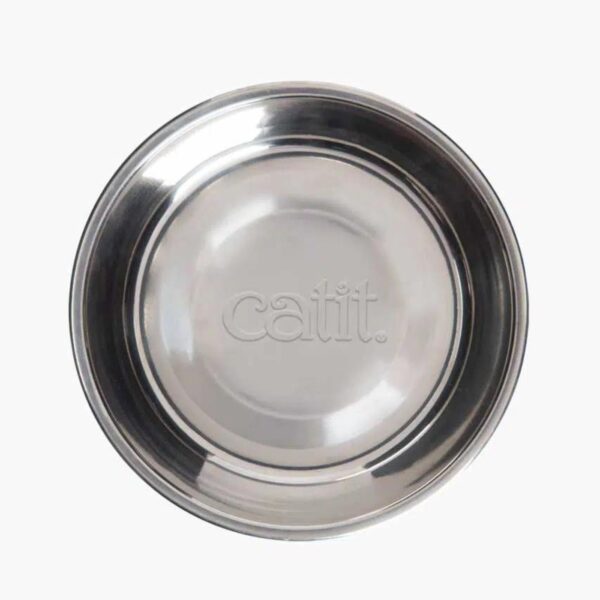 Catit Ciotola Doppia Pixi Dish Bianca per Gatti 2x200ml - Ciotola in acciaio
