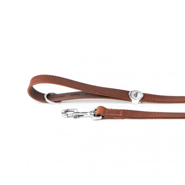 MyFamily Guinzaglio Monza in Pelle Marrone 2,2x110cm