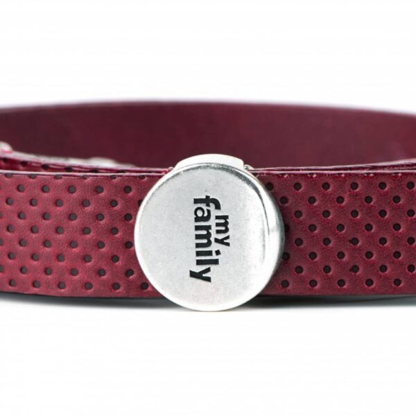MyFamily Guinzaglio Monza in Pelle Rossa 2,2x110cm - MyFamily logo