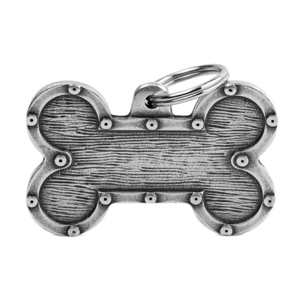 MyFamily Medaglietta per Cani Personalizzabile Osso Strong Bronx Futuristico - Variante XL