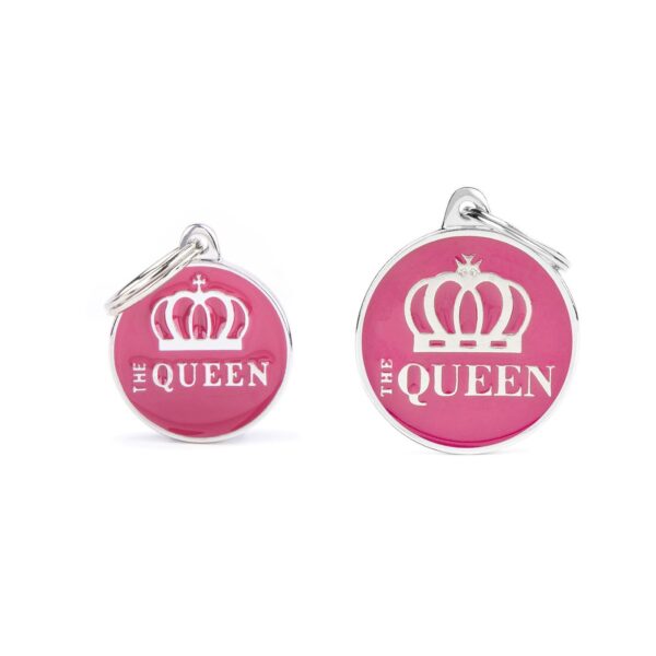 MyFamily Medaglietta per Cani Personalizzabile Cerchio I'm The Queen