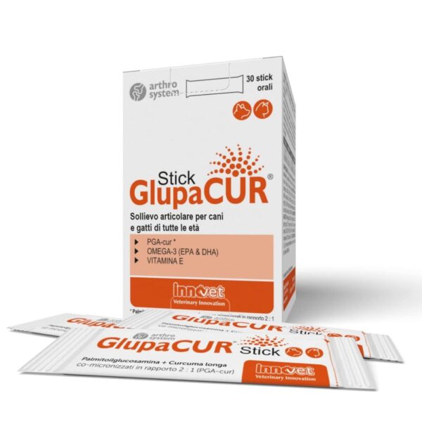 Innovet Glupacur® Stick Integratore Articolare per Cani e Gatti di Tutte le Età 30 Stick Orali