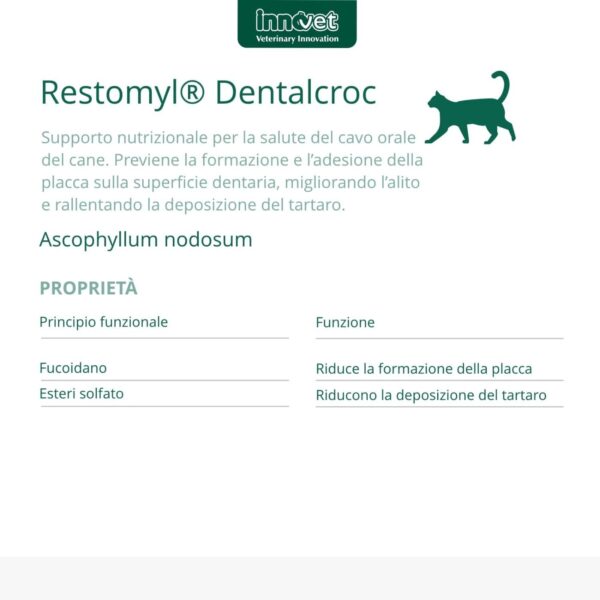 Innovet Restomyl® Dentalcroc - Cat per Gatti 60g - Proprietà