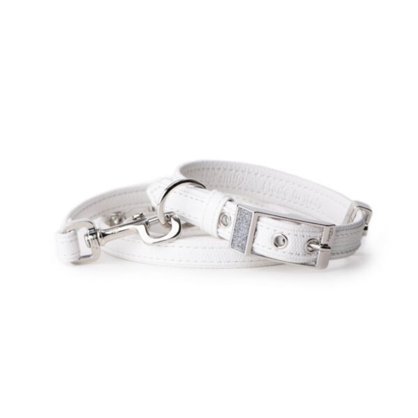 MyFamily Collare per Cani in Similpelle Bianco Saint Tropez - immagine 4