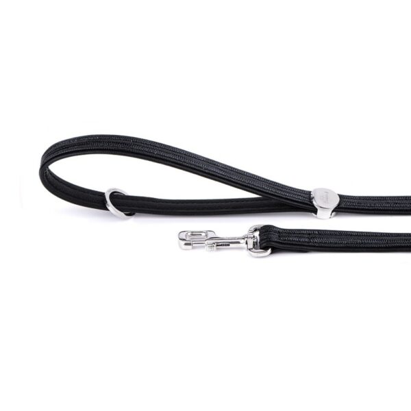 MyFamily Guinzaglio Saint Tropez in Similpelle Nero 110x1,2cm per Cani