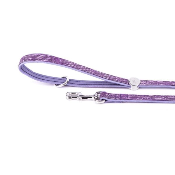 MyFamily Guinzaglio Saint Tropez in Similpelle Lilla 110x1,2cm per Cani
