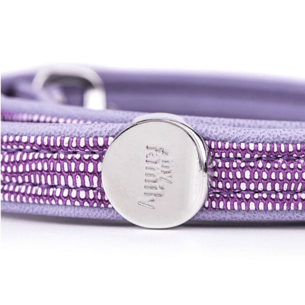 MyFamily Guinzaglio Saint Tropez in Similpelle Lilla 110x1,2cm per Cani - Creato in similpelle