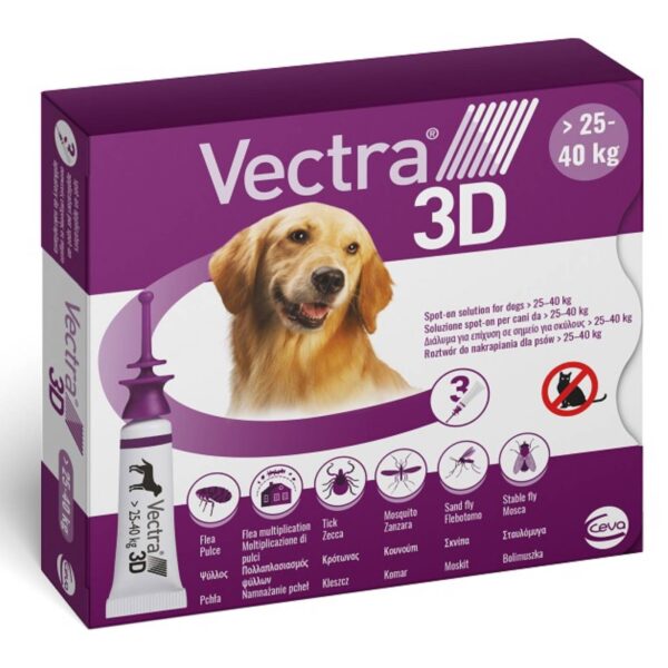 Vectra® 3D Antiparassitario per Cani Pipette Spot-On - Cani 25-40kg
