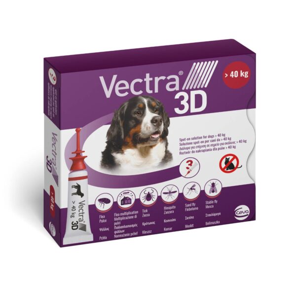 Vectra® 3D Antiparassitario per Cani Pipette Spot-On - Cani oltre 40kg