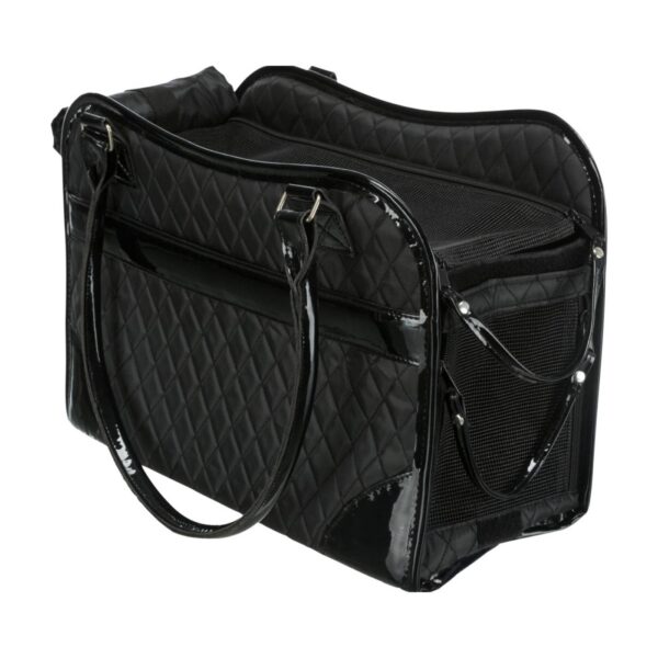Trixie Borsa Amina 18x29x37cm Nera per Animali Fino a 5kg - Inserti in rete