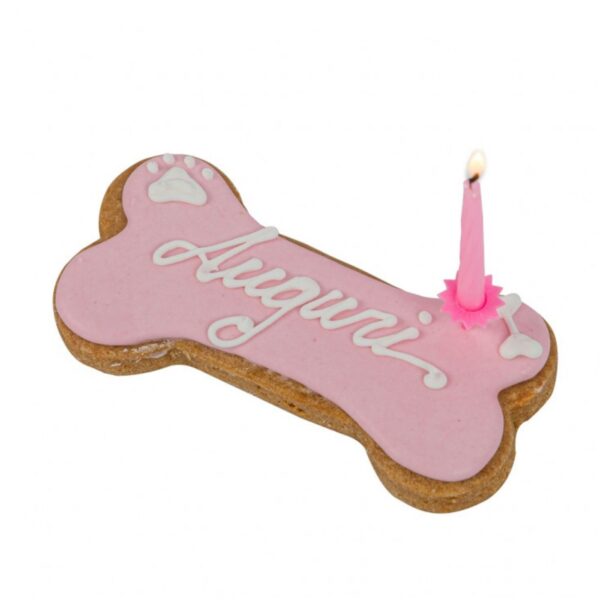 DoggyeBag Biscotto Birthday Bone Auguri Compleanno per Cani 85g - Rosa