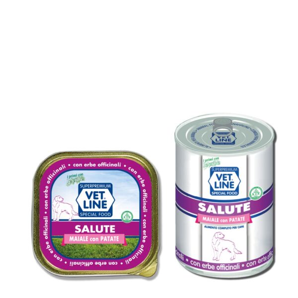 Vet Line Salute Maiale con Patate Alimento Umido Monoproteico per Cani VetLine