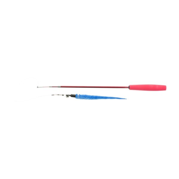 Trixie Gioco per Gatto Canna da Pesca Bacchetta Telescopica 38-98cm Colori Assortiti - Colore assortito 1
