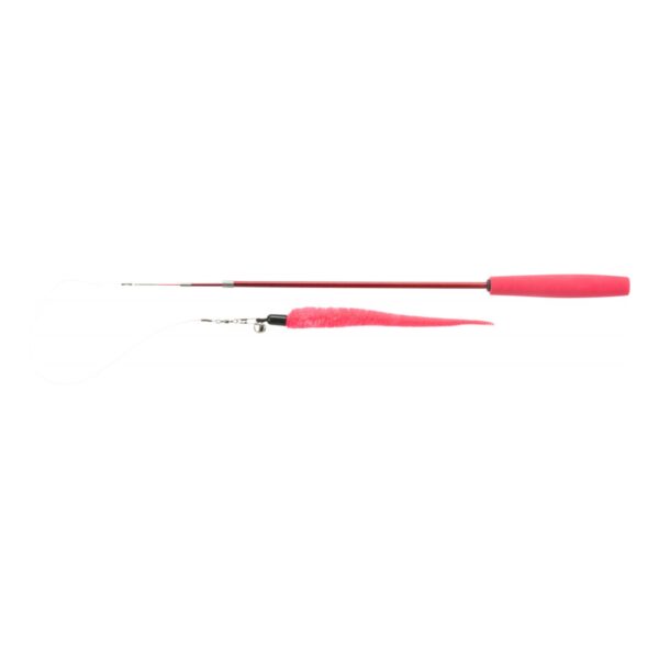 Trixie Gioco per Gatto Canna da Pesca Bacchetta Telescopica 38-98cm Colori Assortiti - Colore assortito 3