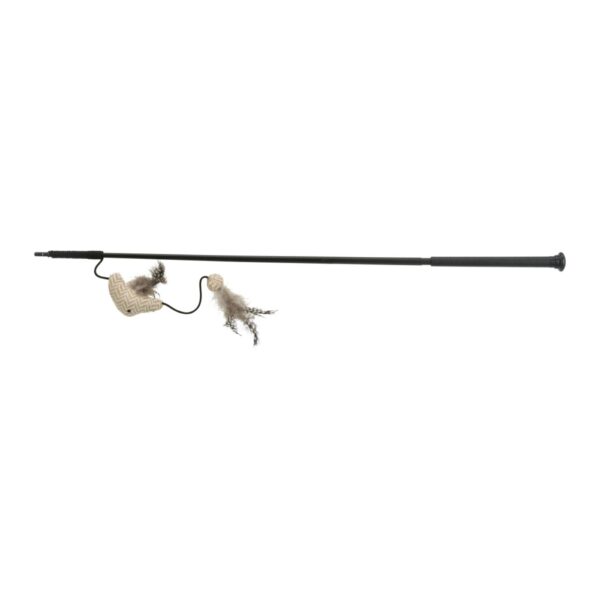 Trixie Gioco per Gatto Canna da Pesca Bacchetta XXL 65cm con Pesce