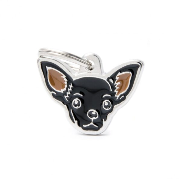 MyFamily Medaglietta per Cani Personalizzabile Chihuahua Nero Friends