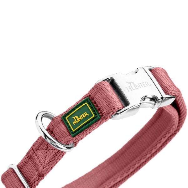 Hunter Collare Regolabile Inari Alu-Strong Rosso Pastello per Cani - Creato in poliestere