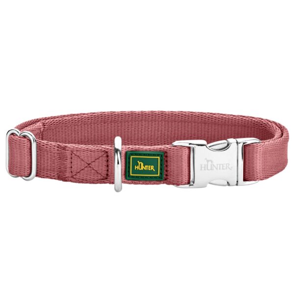Hunter Collare Regolabile Inari Alu-Strong Rosso Pastello per Cani
