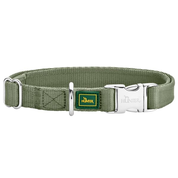 Hunter Collare Regolabile Inari Alu-Strong Verde Pastello per Cani