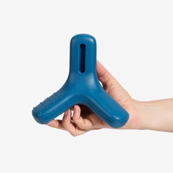 Zee.Dog Gioco per Cani Tripod in Gomma - Dotato di cavità per il biscotto o il premietto