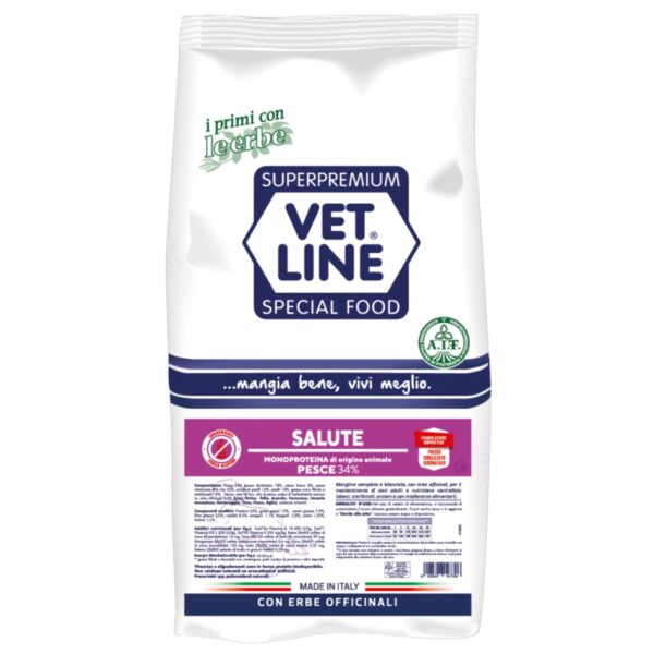 Vet Line Linea Salute Pesce Taglia Piccola per Cani Adulti VetLine