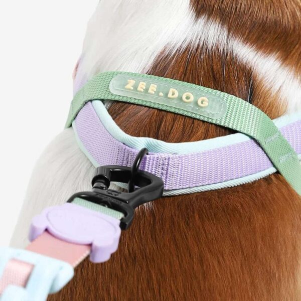 Zee.Dog Pettorina Norvegese Softer-Walk Peach per Cani - Anello a D posizionato sul retro