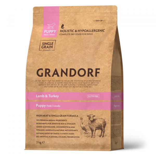 Grandorf Puppy Agnello e Tacchino per Cuccioli