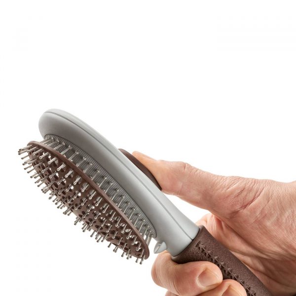 Hunter Spazzola Spa Autopulente Large - pulsante per la rimozione veloce del pelo
