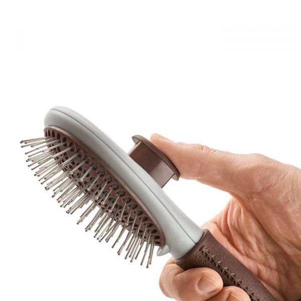 Hunter Spazzola Spa Autopulente Large - pulsante per la rimozione veloce del pelo