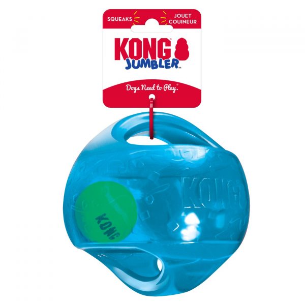 Kong Palla Jumbler Gioco per Cani Colori Assortiti M/L ø14cm