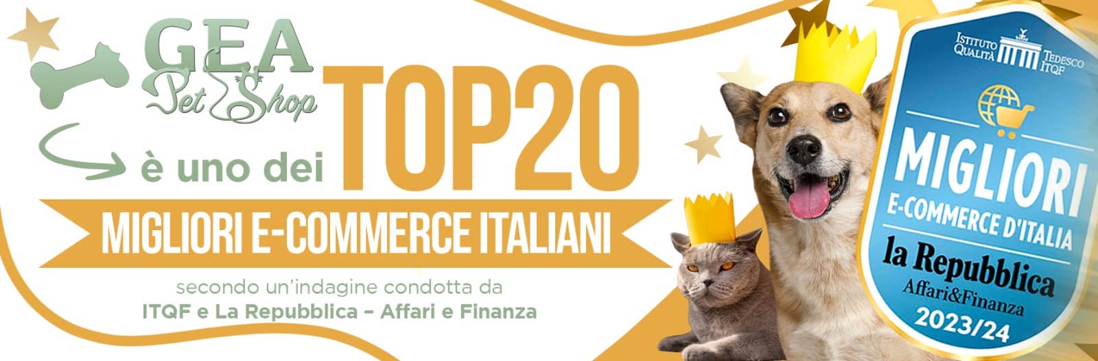 Top 20 eCommerce in Italia Gea Pet Shop Itqf e La Repubblica