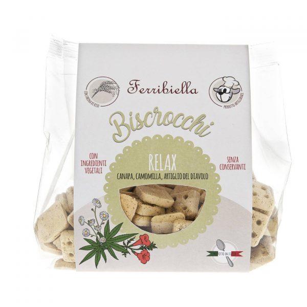 Ferribiella Biscrocchi Relax Biscotti per Cani 400g - Confezione