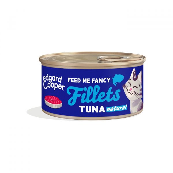 Edgard & Cooper Sfilaccetti Tonno Fresco Naturale in Brodo di Pesce per Gatti Adulti 70g
