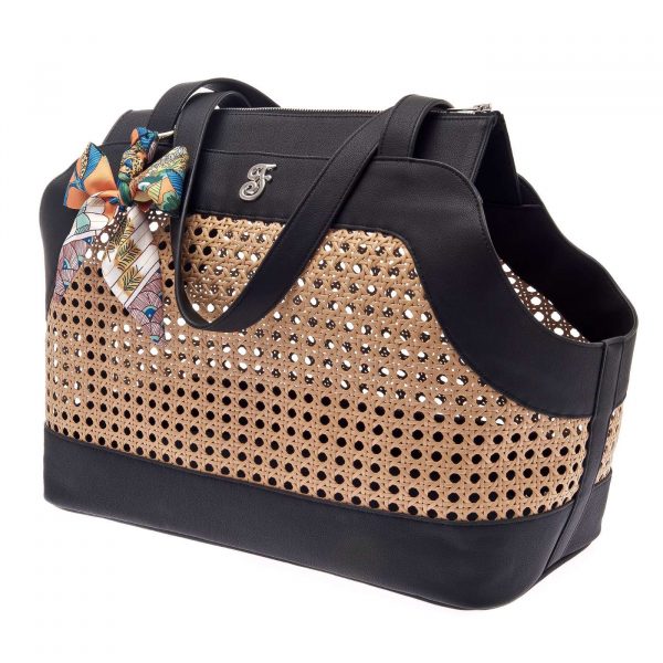Ferribiella Borsa Trasportino Musa Nera 40x30x20cm per Cani