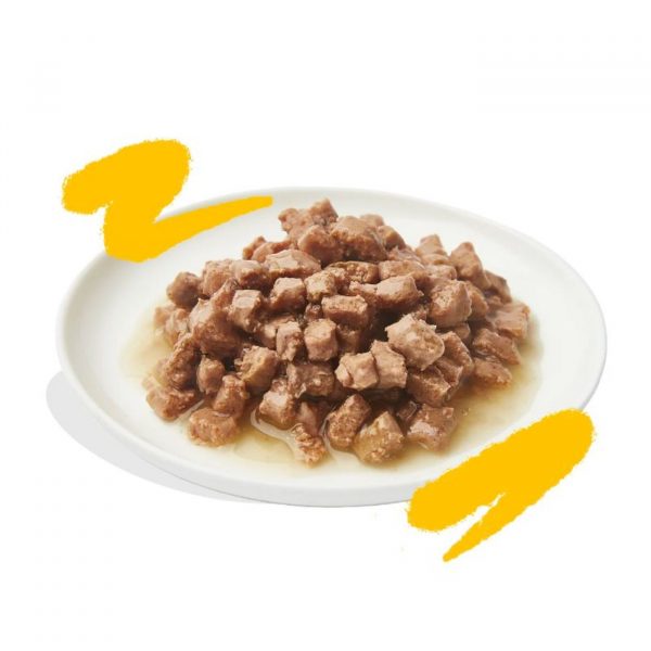 Edgard&Cooper Bocconcini Tacchino e Pollo in Salsa per Gatti Adulti