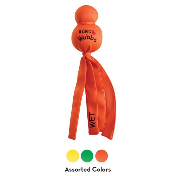 kong wubba wet galleggiante gioco per cani colori assortiti