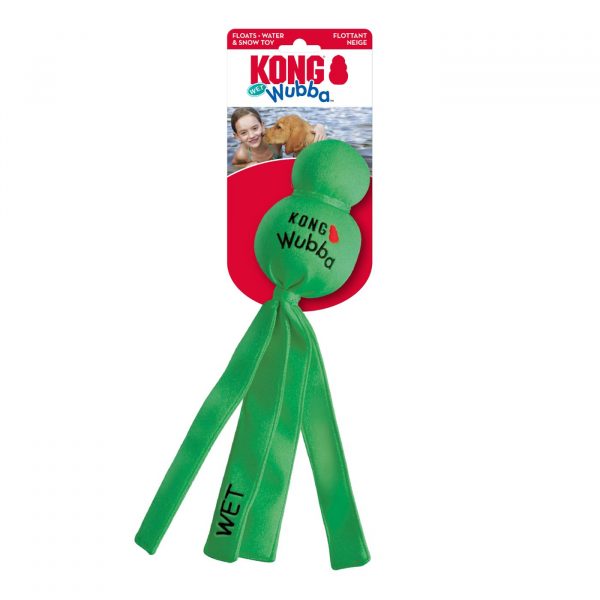 kong wubba wet galleggiante gioco per cani colori assortiti