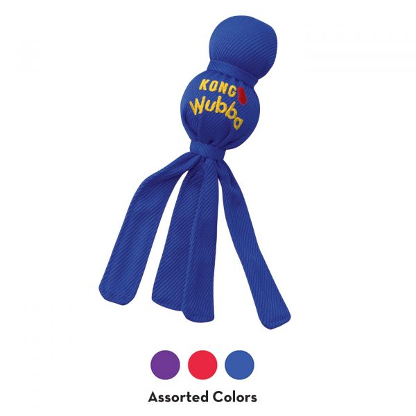 kong wubba gioco con squeaker per cani colori assortiti