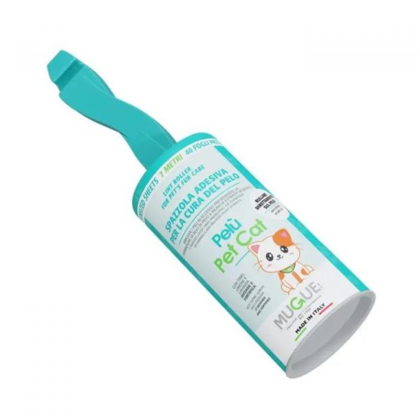 mugue spazzola adesiva leva pelucchi pelu' pet cat